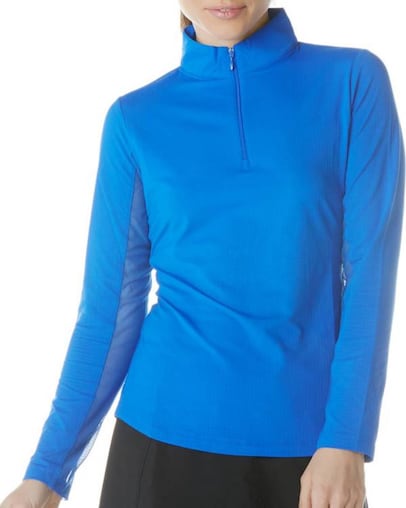 IBKUL Women's Solid Long Sleeve Golf Top