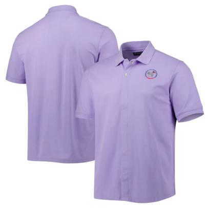 Men's 2022 U.S. Adaptive Open MagnaReady Adaptive Purple Solid Pique Polo with Magnetic Closures