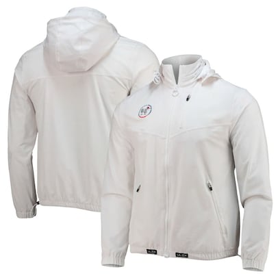 Men's 2022 U.S. Adaptive Open MagnaReady White Adaptive MagZip Full-Zip Hoodie