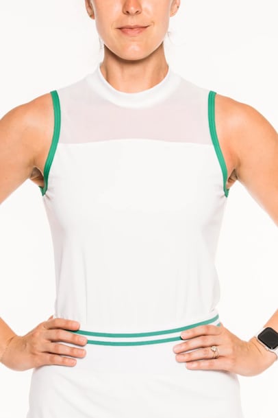 Foray Golf Mesh Inset Tennis Top 