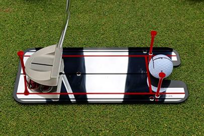 EyeLine Golf Putting Alignment Mirror, Portable Practice Putting Trainer