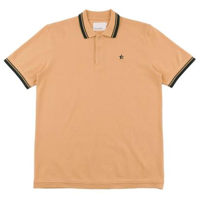 Sounder Play Well Tipped Polo in Tan and Pine