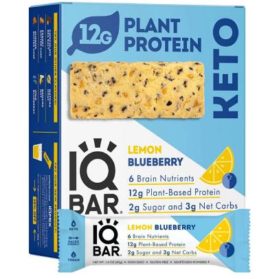 IQBAR Keto + Vegan Protein Bars (Lemon Blueberry)