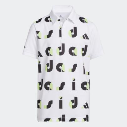 adidas Boys Graphic-Print Polo Shirt