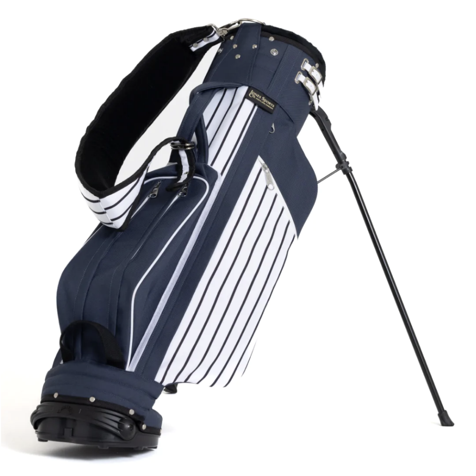 Jones Golf Navy Pinstripe Classic Stand Bag
