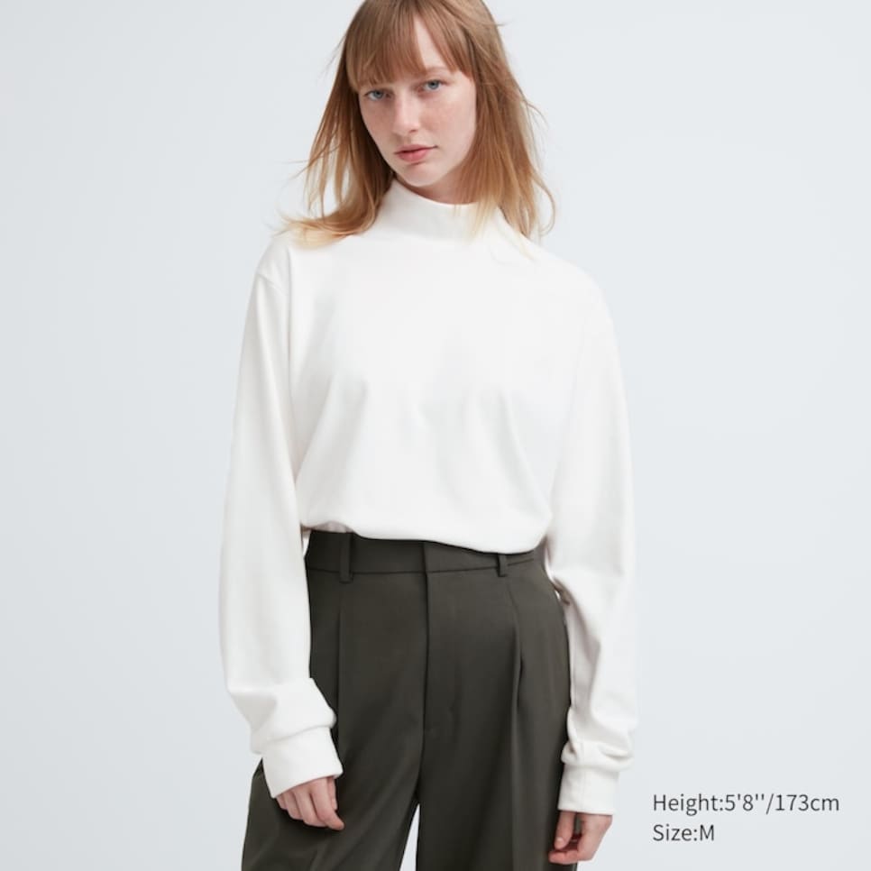 Uniqlo mock neck discount sweatshirt