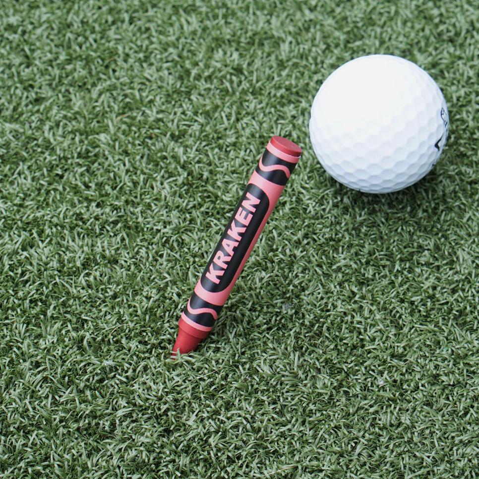 Kraken Golf Red Crayola Divot Tool