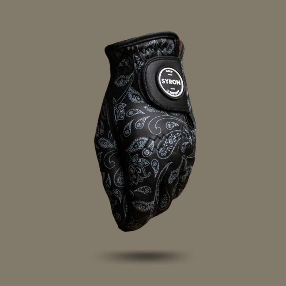 Syron Black Paisley Golf Glove