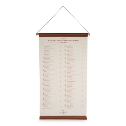 100 Greatest Courses of 2023-2024 Leather Scroll