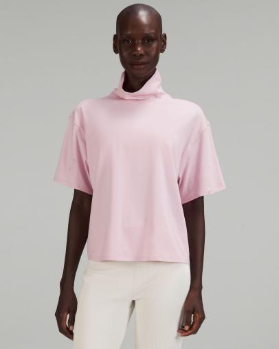  lululemon Relaxed-Fit Cotton-Blend Turtleneck T-Shirt