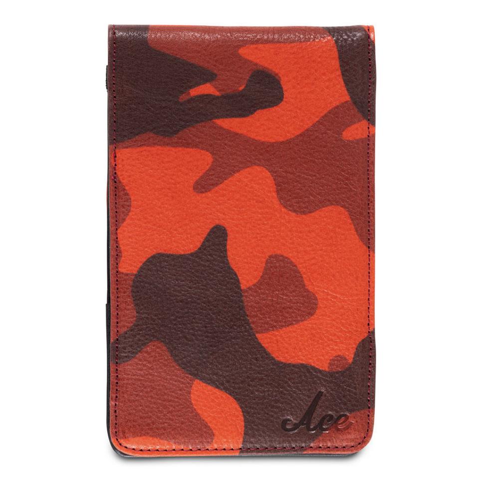 Ace of Clubs Red Camo Yardage Book Cover