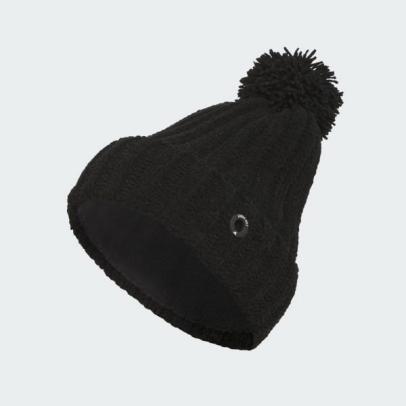 adidas Chenille Cable-Knit Pom Beanie