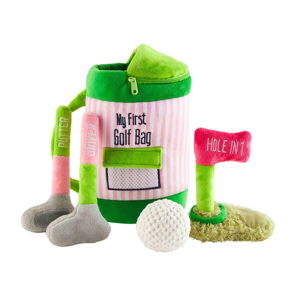 Mud Pie Pink Golf Plush Play Set