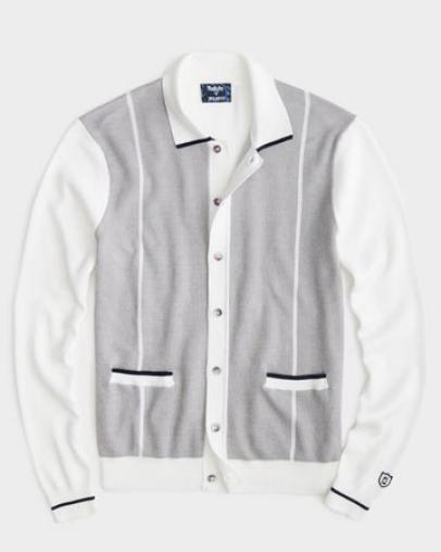 Todd Snyder x FootJoy Full-Placket Long-Sleeve Sweater Polo In White