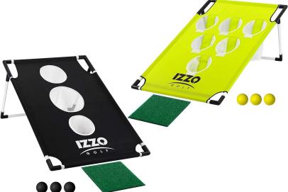 Izzo Golf Pong-Hole Golf Chipping Game & Golf Practice Net