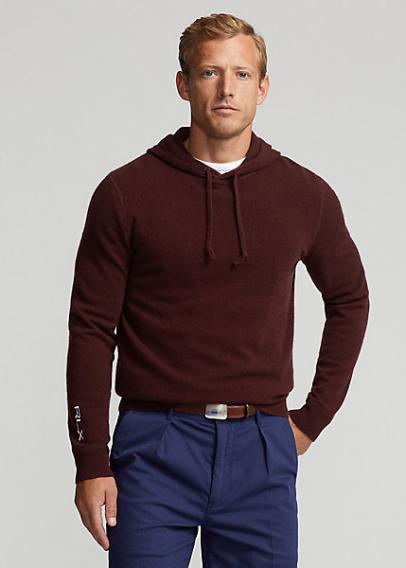 RLX Golf Men's Cashmere Hooded Sweater 