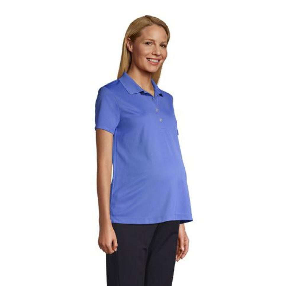 Lands' End Women's Maternity Active Solid Polo