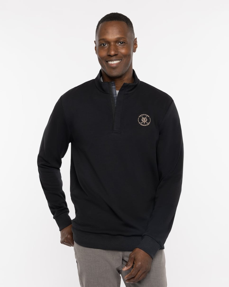 TravisMathew Shadow Check Quarter Zip