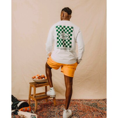 Devereux Peachy Checked Long Sleeved Tee