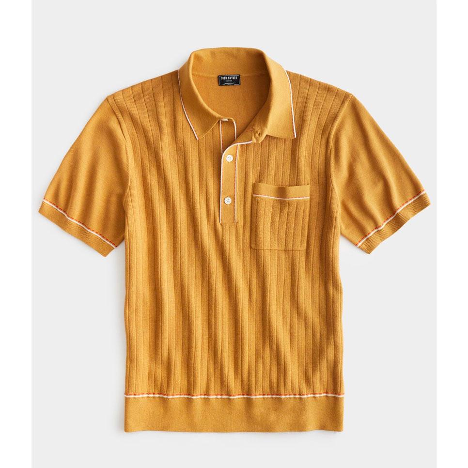 Todd Snyder Men's Tipped Riviera Sweater Polo