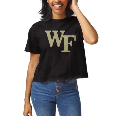 Wake Forest Women's Clothesline Crop T-Shirt