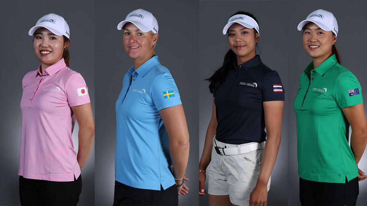 A look at the Dunning uniforms and Orca Golf bags used at the LPGA's  International Crown, Golf Equipment: Clubs, Balls, Bags