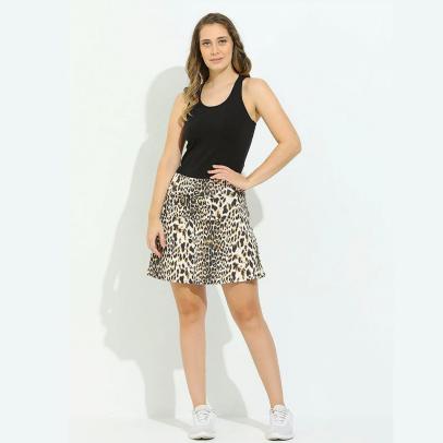 Dona Jo Women's Birdie Cheetah Skirt