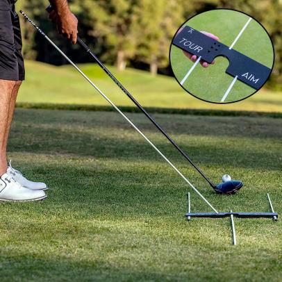 Tour Aim 2.0 Golf Training Aid (with 3 Alignment Sticks)