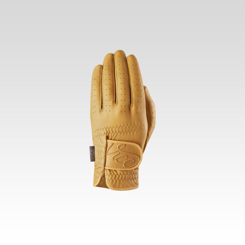 Vice Golf Men's Mustard Golf Glove