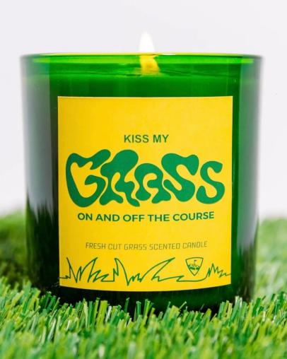On and Off the Course Kiss My Grass Candle