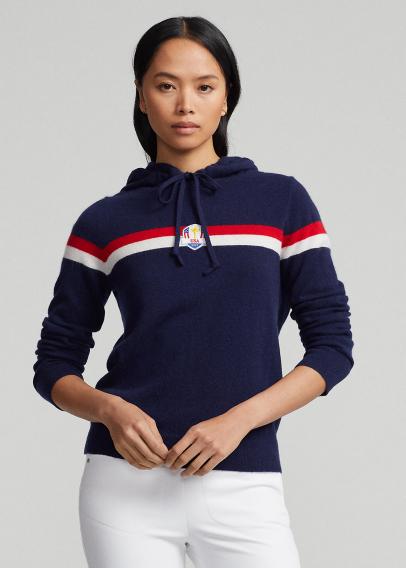 RLX Women's U.S. Ryder Cup Cashmere Hooded Sweater