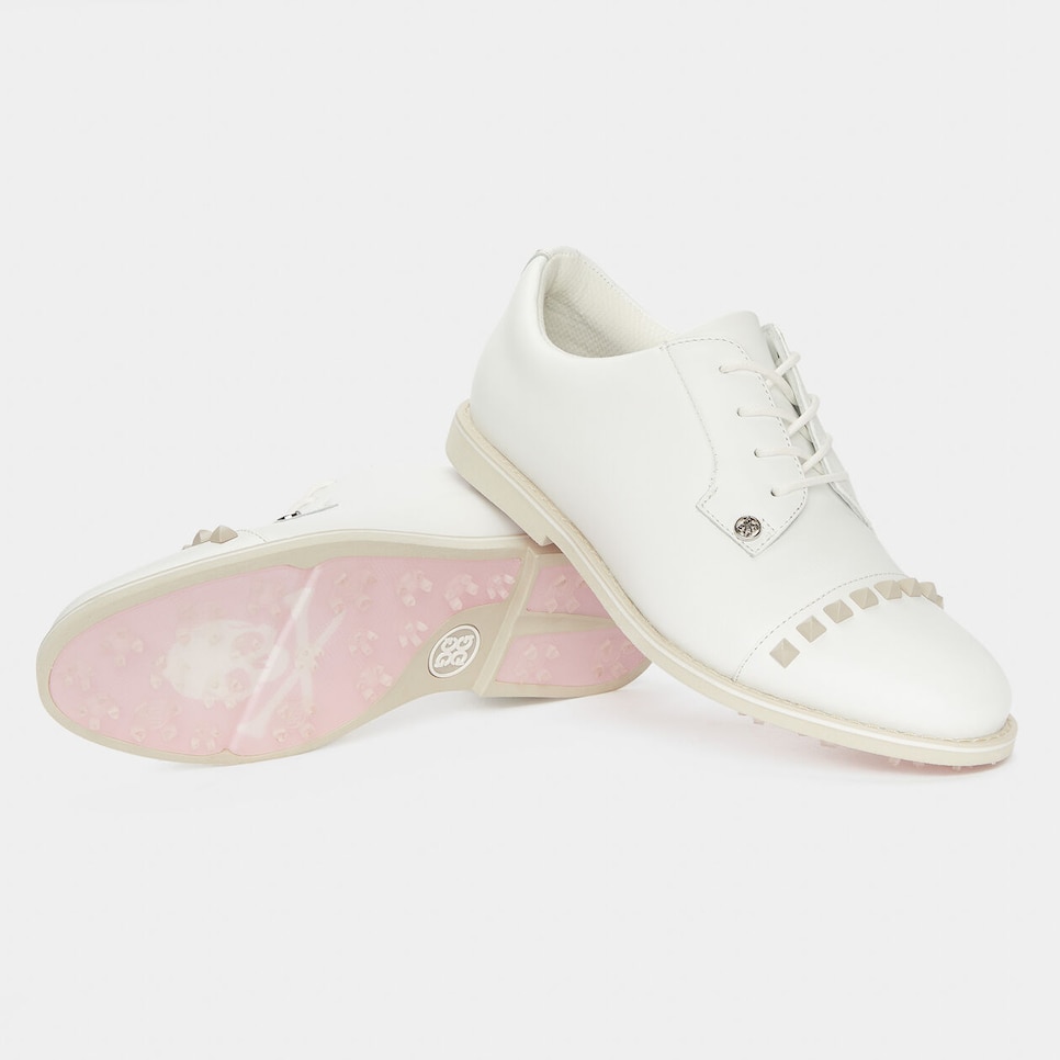 G/Fore Women's Gallivanter Leather Stud Cap Toe Golf Shoe