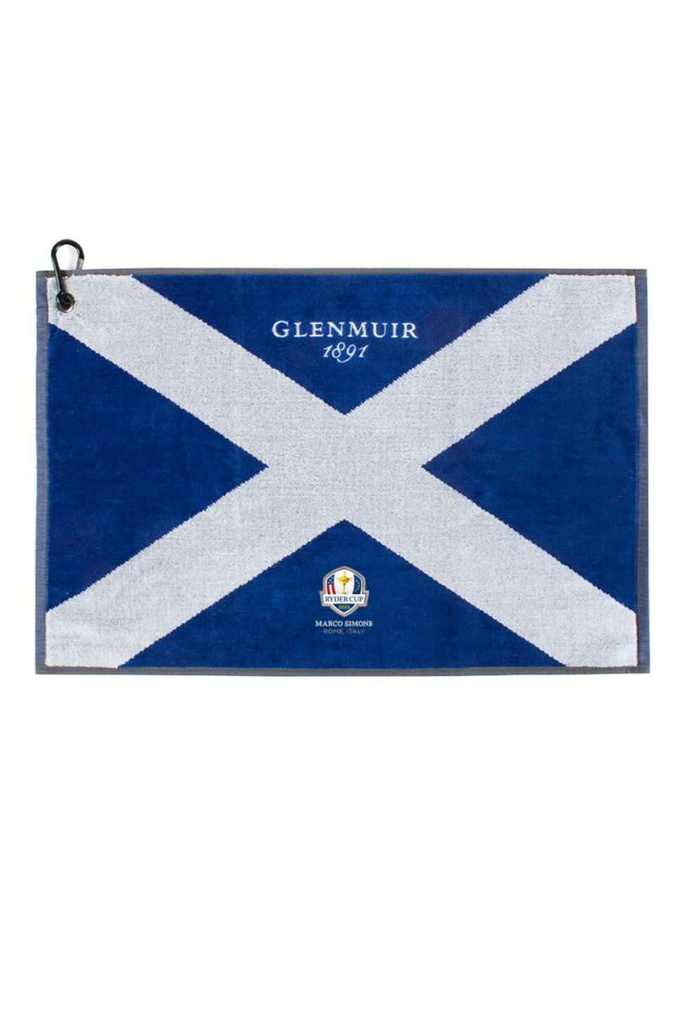 Glenmuir Official Ryder Cup 2023 Saltire Flag Jacquard Cotton Golf Bag Towel