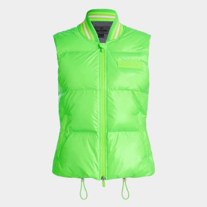 G/Fore Men's Circle G's Coated Nylon Quilted Puffer Vest