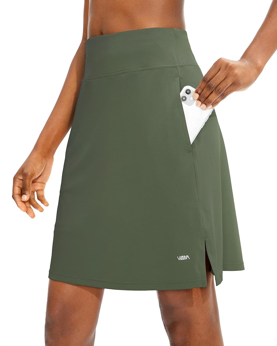 Knee length skirts inches top