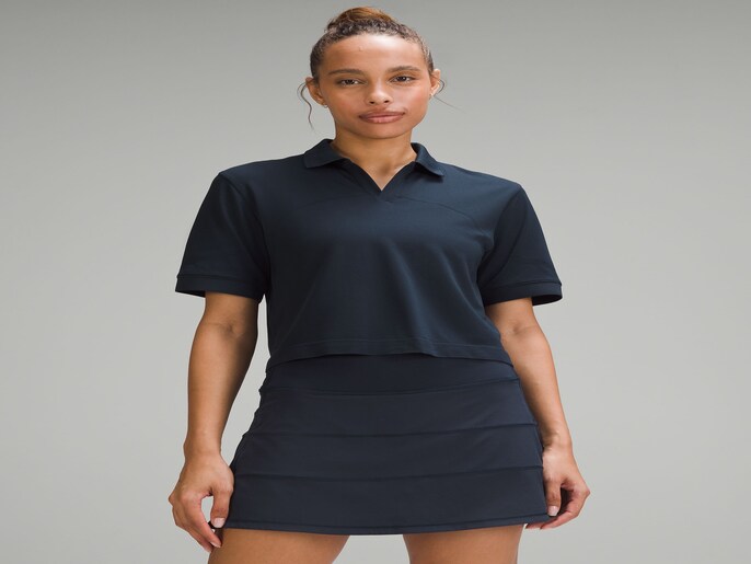 lululemon Women’s Swiftly Tech Short-Sleeve Polo Shirt Colour Tip