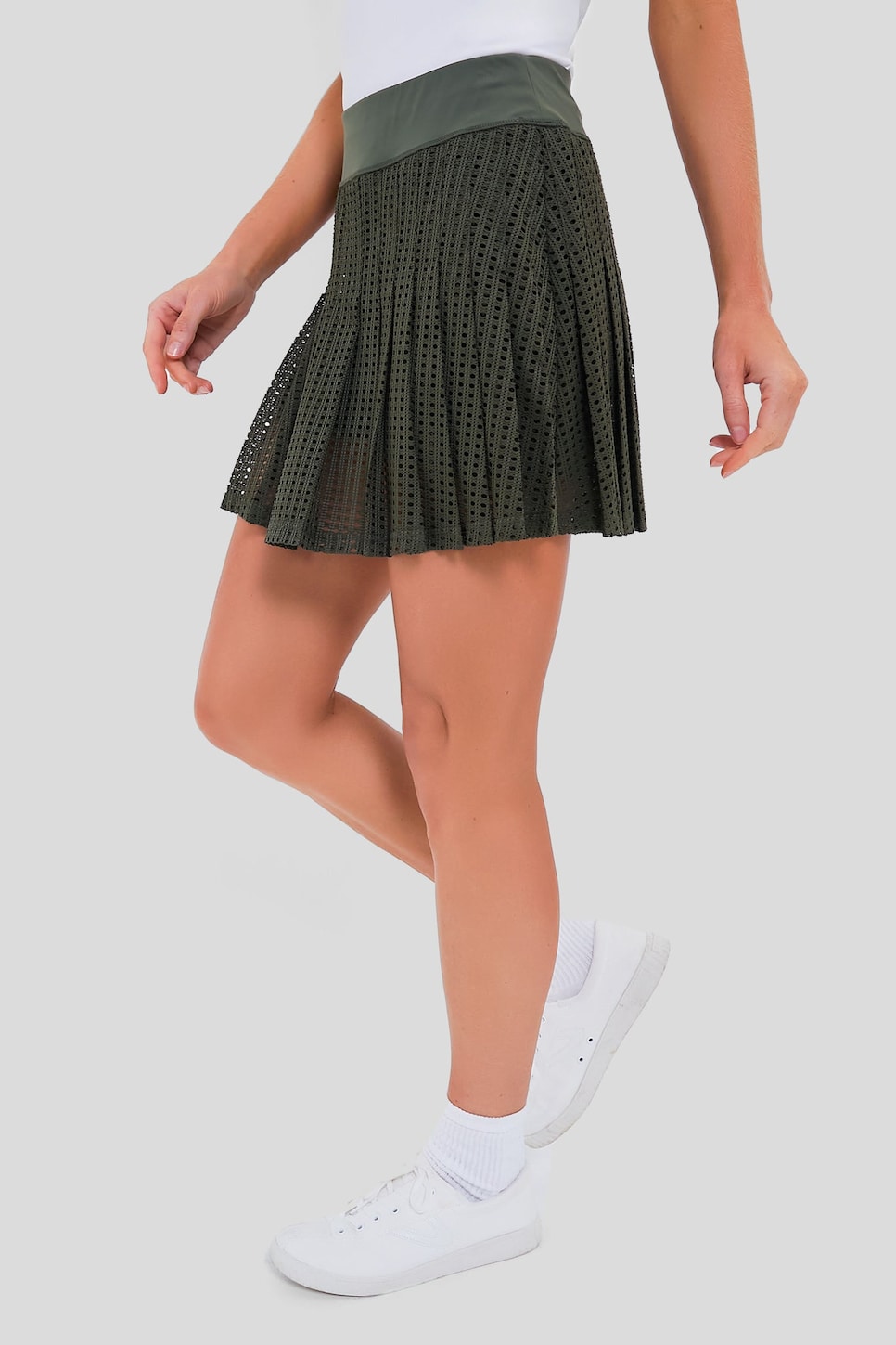 Tuckernuck Women’s Army Green Cane 15-Inch Williams Tennis Skirt