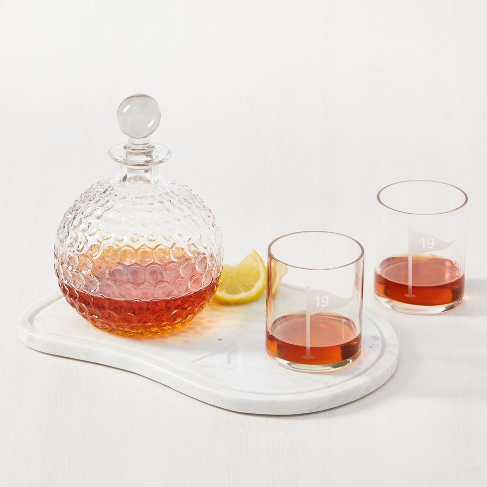 Golf Ball Decanter and Glasses Set