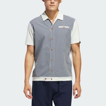 Malbon X adidas Men's Button Polo Shirt