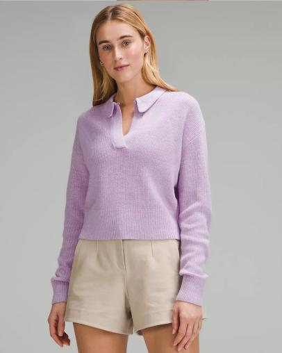 Lululemon Women's Collared Merino Wool-Blend Sweater