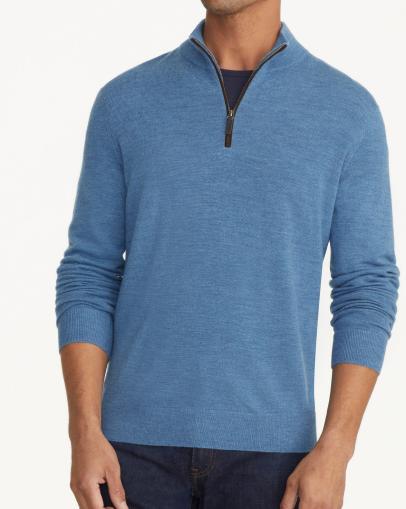 Untuckit Merino Wool Quarter-Zip Sweater
