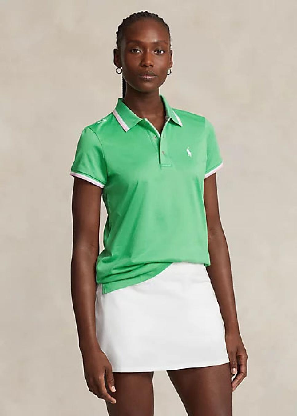 Ralph Lauren Womenâ  s RLX Golf Tailored Fit Jersey Polo Shirt