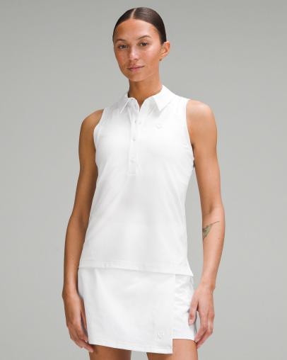 lululemon Women's Quick Dry Sleeveless Polo Shirt *Straight Hem