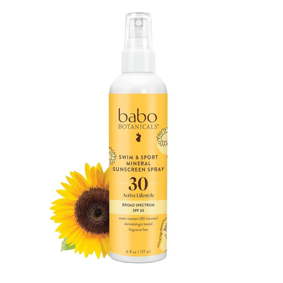 Babo Botanicals Swim & Sport Mineral Sunscreen Spray SPF 30