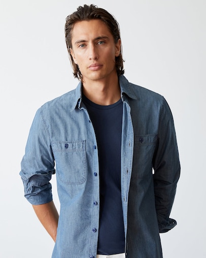 Todd Snyder Men’s JAPANESE CHAMBRAY WORKSHIRT IN INDIGO