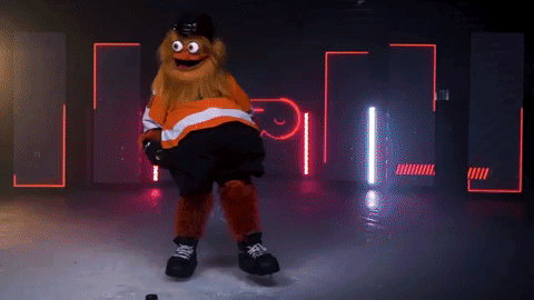 Flyer's Mascot Gritty Defends The Phanatic's New Look